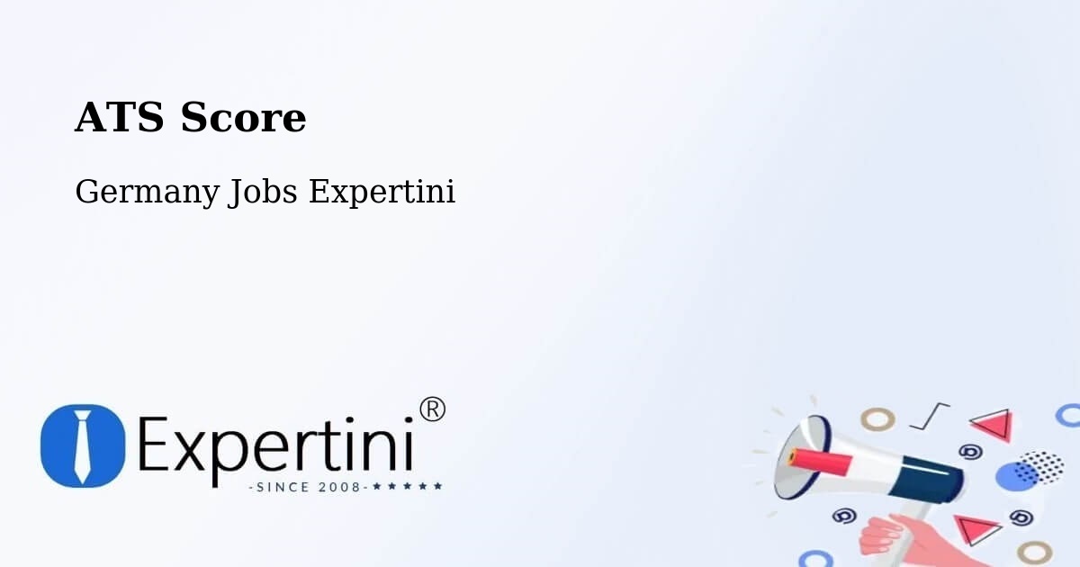 Resume ATS Score & Job Description Match Tool – Satrup - Germany Jobs Expertini