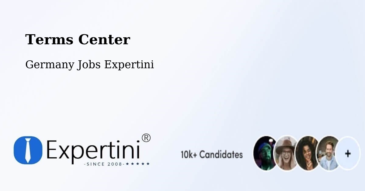 Terms of Service – Satrup - Germany Jobs Expertini